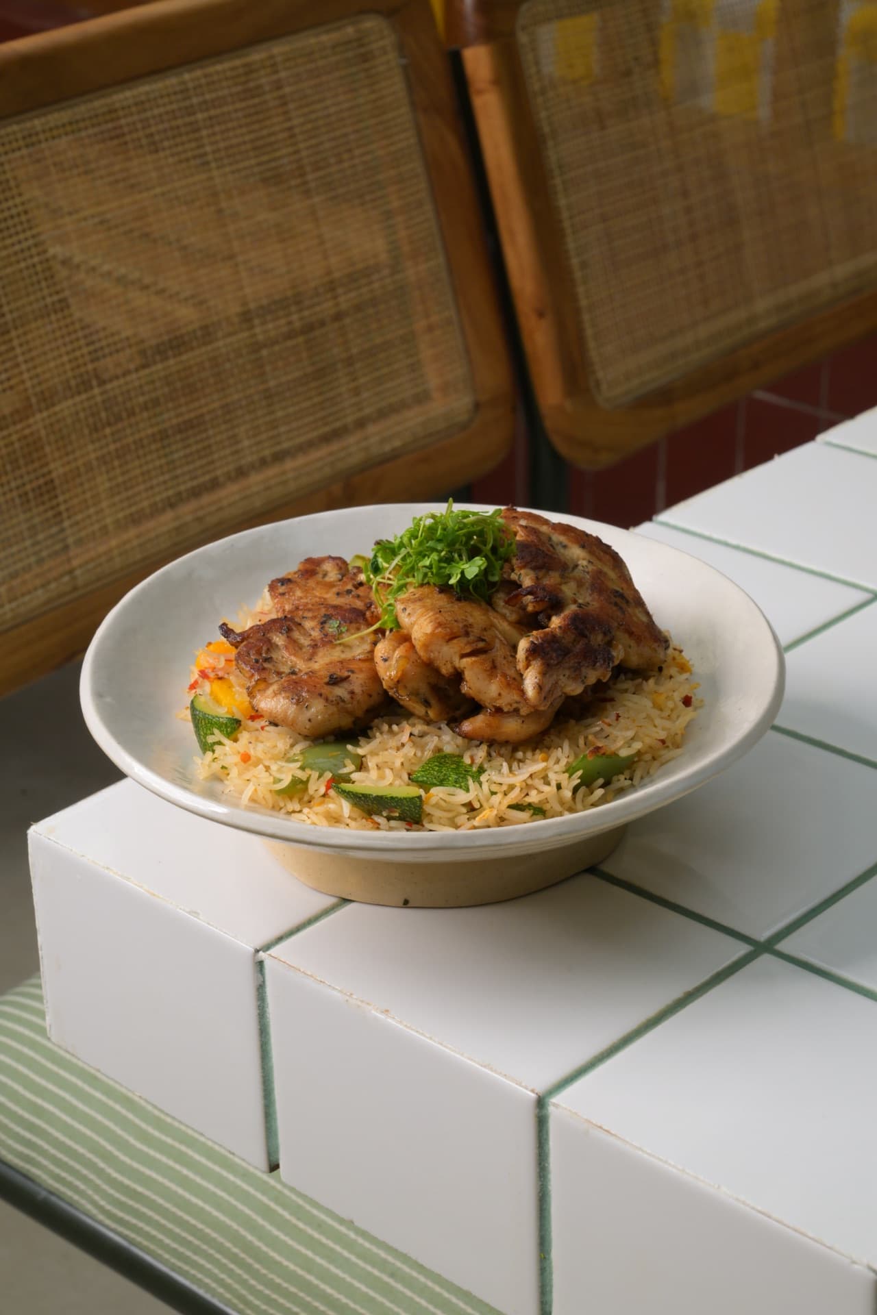 Herb-Crusted Rice Bowl